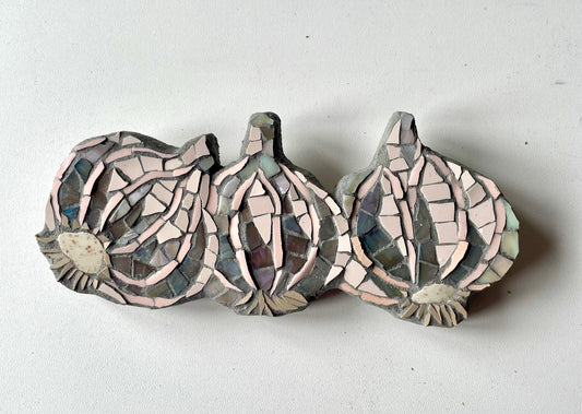 Three Garlic Bulbs