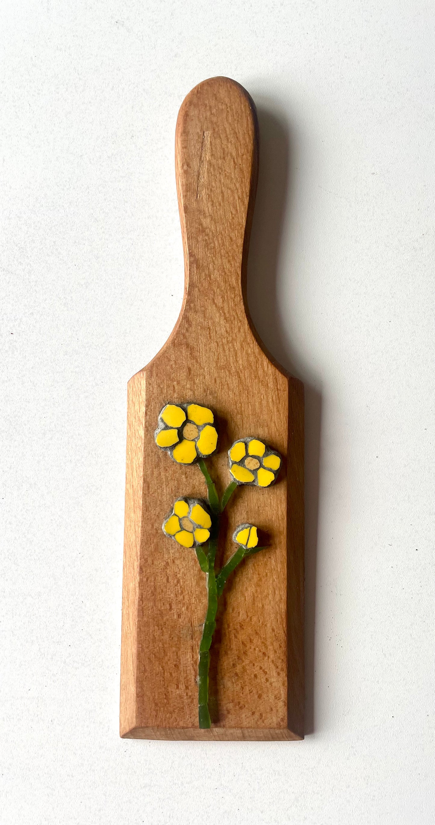Buttercup on Vintage Butter Pat