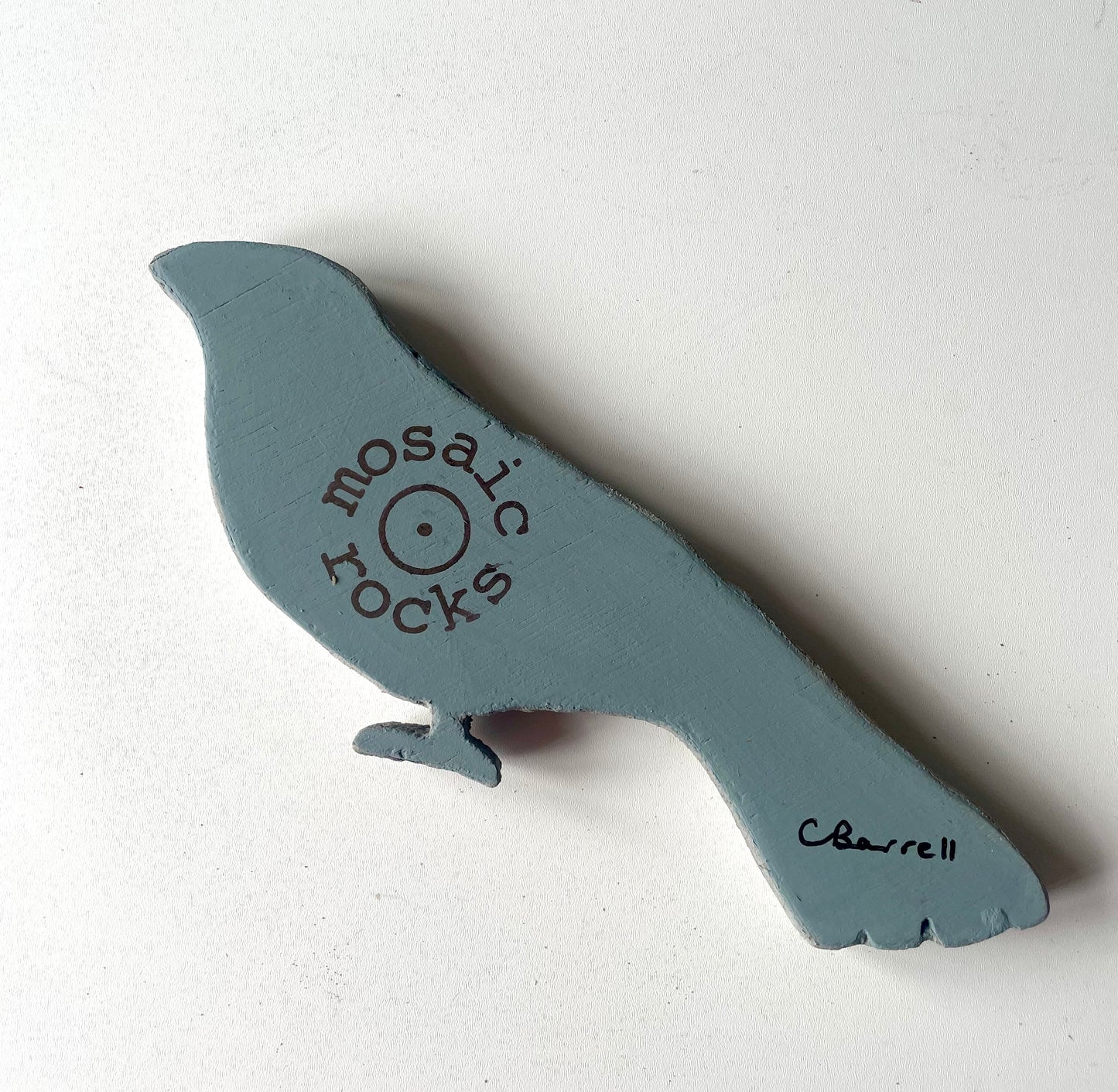 Door Frame Bird Blue & Orange