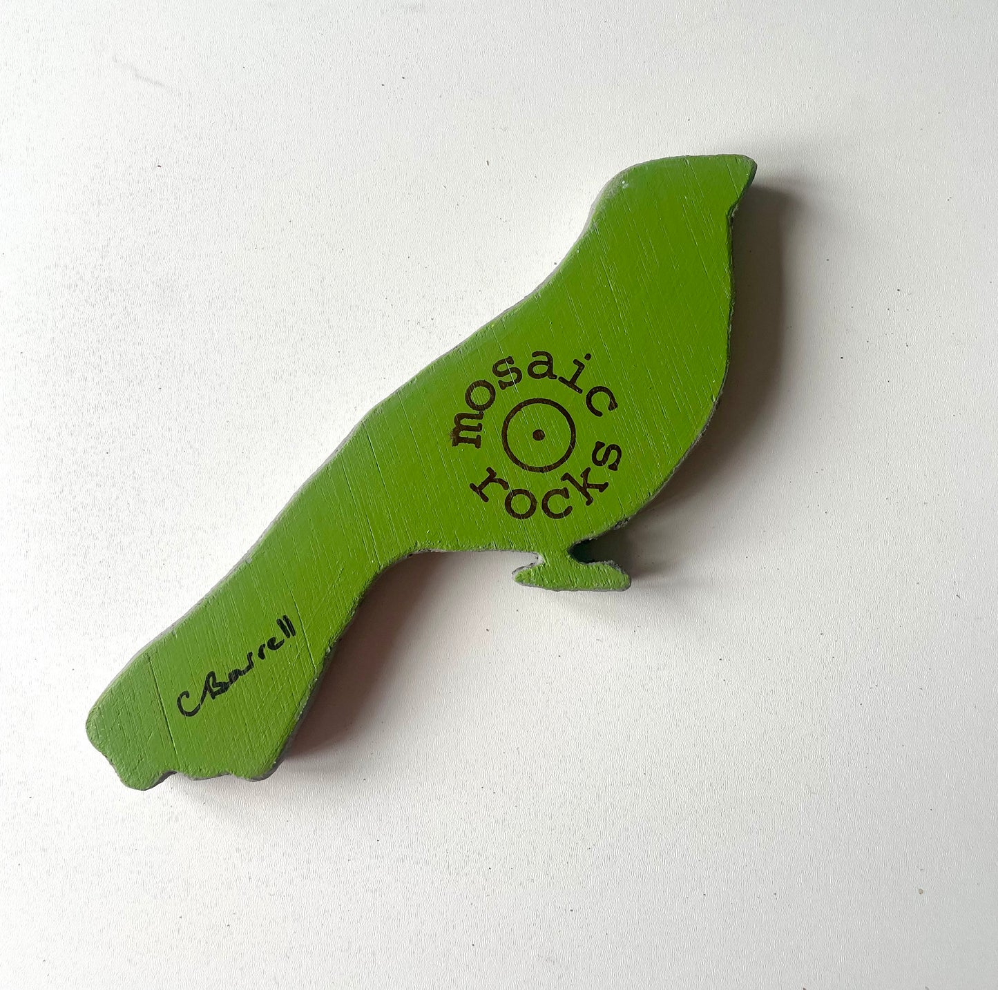 Door Frame Bird Pink & Green