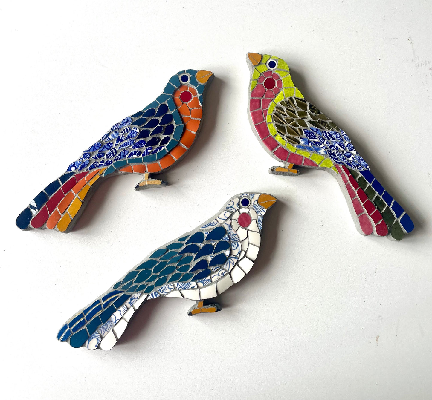 Door Frame Bird Blue & Orange