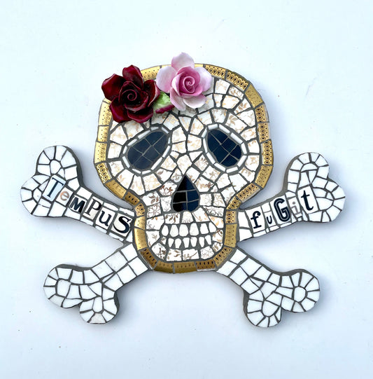 Time Flies Skull and Crossbones