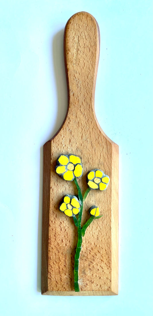 Buttercup on VIntage Butter Pat